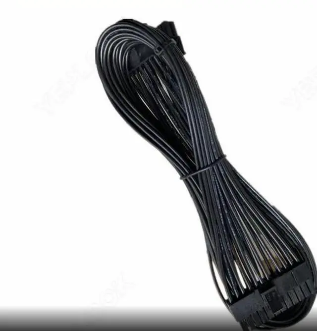 Alt view image 5 of 6 - 10Pin+18Pin to 24Pin 20+4Pin Power Supply Cable Flat For CoolerMaster MWE V2 Gold Fully Modular 550W 650W 750W 850W 1050W 1250W