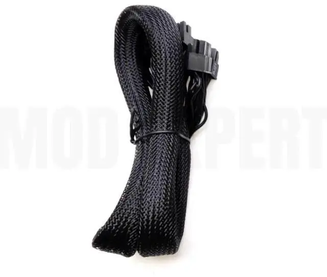 Alt view image 5 of 5 - 18+10pin to 24Pin ATX Power Cable for Seasonic KM3 Series X-750 X-850 SS-1050XP3 M12II Evo Series 520 620 650 750 850 Snow Silent 750 1050 FOCUS PLUS Gold Modular Power, Sleeved Net 60CM 18AWG