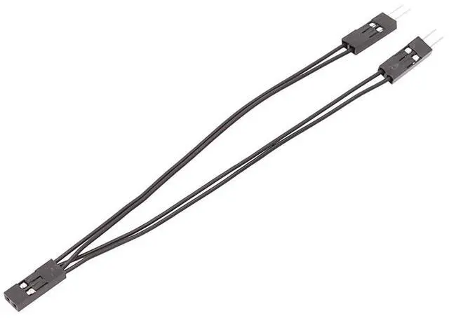 Main image of Terminal wire 2.54 connection line 2-pin one-to-two split line one bus to two male 10cm