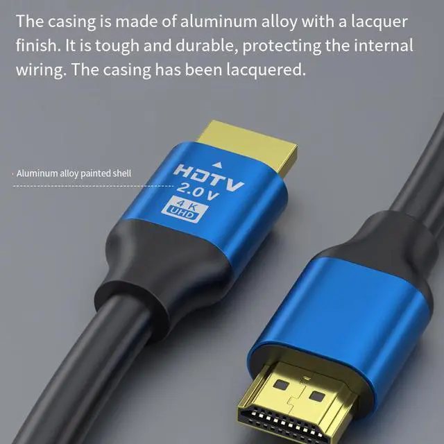 Alt view image 4 of 5 - HDMI version 2.0 4K computer monitor connection cable for TV projector data high-definition cable wholesale HDMI cable