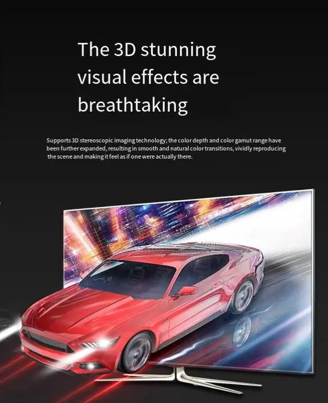 Alt view image 6 of 6 - HDMI version 2.1 8K high-definition cable for connecting monitor, TV, computer, projector, set-top box and other devices. HDMI cable 2m