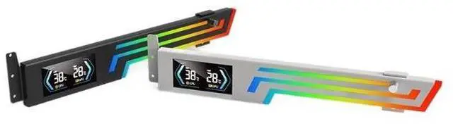 Main image of GPU stand ARGB synchronized light show hydraulic jack horizontally installed in the sea view room horizontally installed GPU stand ARGB black new model