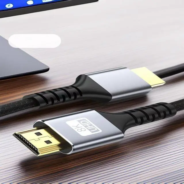 Alt view image 5 of 5 - HDTV 2.1 High Definition Cable 8K 60Hz Projector TV Laptop Computer Display Audio-Video Connection Cable HDTV