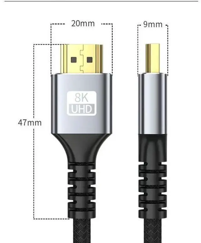 Main image of HDTV 2.1 High Definition Cable 8K 60Hz Projector TV Laptop Computer Display Audio-Video Connection Cable HDTV