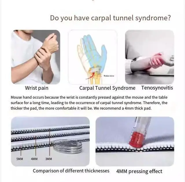 Alt view image 3 of 5 - Cute cat mouse pad - Extra large, creative cartoon mouse pad for girls, computer keyboard pad for office desk, large size, anti-slip, 35.43 x 15.75 inches 6