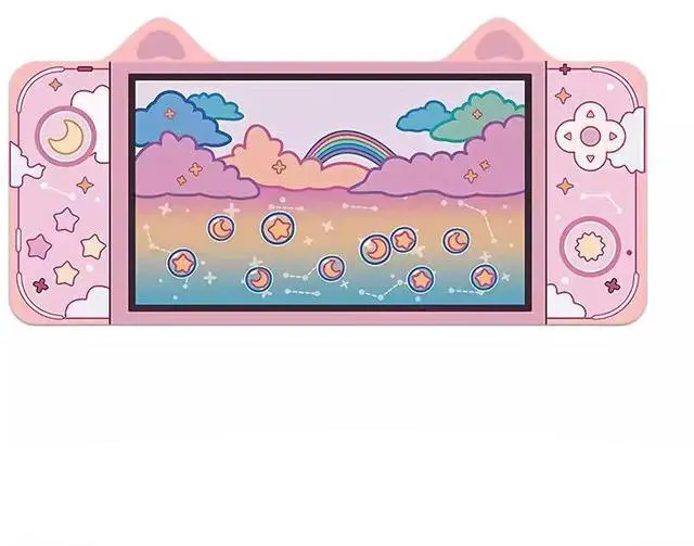 Main image of Cute e-sports cat ear mouse pad - Extra large gaming cartoon computer keyboard pad - Personalized creative office desk pad - Customized 35.43 x 15.75 inches 7