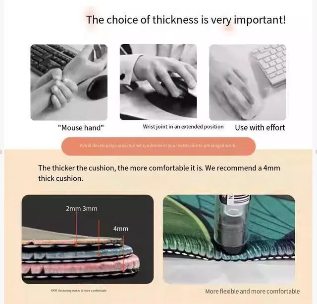 Alt view image 3 of 5 - Kitty Cat mouse pad - Extra large,simple,cute,girls' cartoon custom computer keyboard deskpad -Large size,
dirt-resistant 4mm 1000x500mm