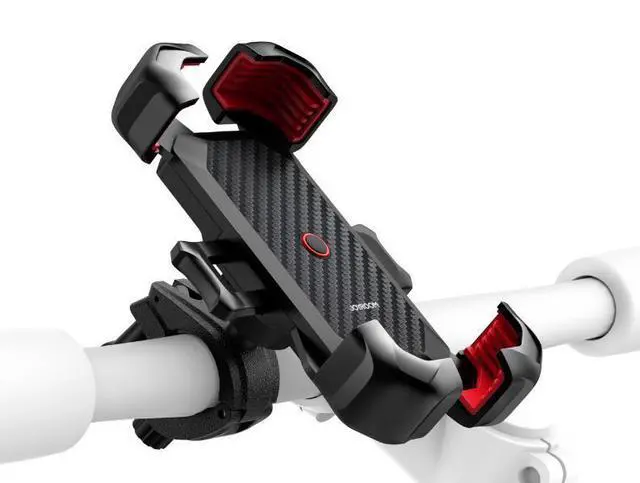 Main image of New outdoor mobile phone bike lazy support 4. 7-7 inches motorcycle fixing bracket universal type Black bicycle