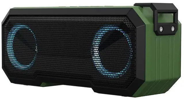 Alt view image 5 of 7 - Wireless Bluetooth speaker with calendar alarm clock, temperature display, desktop multi-functional Bluetooth speaker red