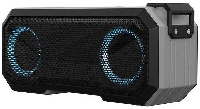 Alt view image 4 of 7 - Wireless Bluetooth speaker with calendar alarm clock, temperature display, desktop multi-functional Bluetooth speaker red