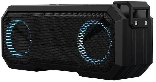 Alt view image 3 of 7 - Wireless Bluetooth speaker with calendar alarm clock, temperature display, desktop multi-functional Bluetooth speaker red