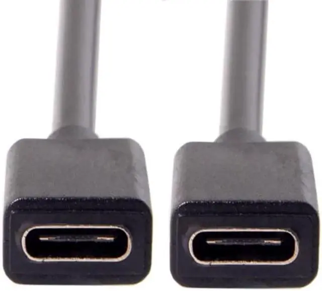Alt view image 7 of 7 - Type-C to Dual Ports USB-C Female Hub Cable For Laptop PC & Mouse & Flash Disk UC-127