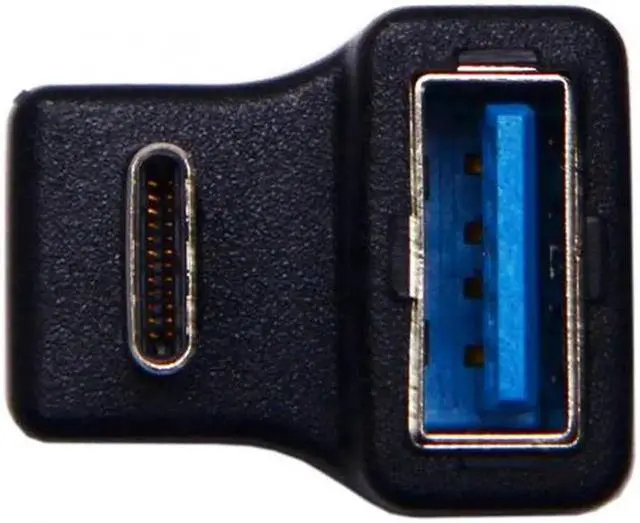 Alt view image 5 of 7 - 180 Degree Up & Down Angled Type-C USB-C OTG to USB 5.0 Female Extension Adapter for Cell Phone & Tablet UC-338