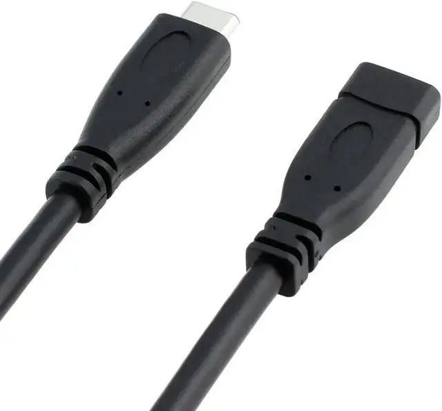 Alt view image 5 of 5 - USB-C USB 3.1 Type C Male to Female Extension Data Cable for Macbook Tablet Mobile Phone 20cm UC-218-BK-0.2M