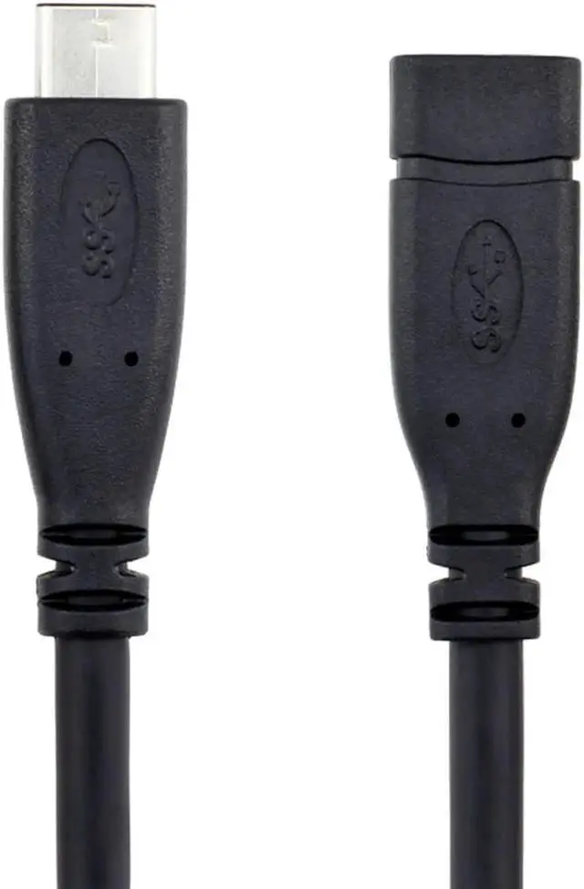 Alt view image 3 of 5 - USB-C USB 3.1 Type C Male to Female Extension Data Cable for Macbook Tablet Mobile Phone 20cm UC-218-BK-0.2M