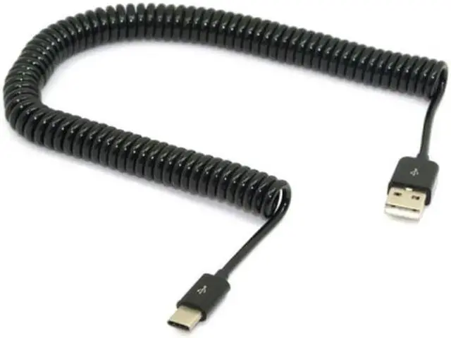 Alt view image 3 of 5 - Stretch 3m USB-C 3.1 Type C Male to Standard USB 2.0 A Male Data Cable for Nokia N1 Tablet & Mobile Phone UC-318-BK-3.0M