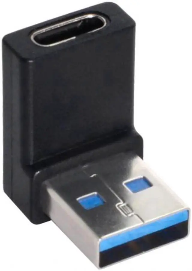 Alt view image 5 of 7 - USB-C Type C Female 90 Degree Down Angled to USB 3.0 A Male Data Adapter for Laptop Desktop UC-357-DN