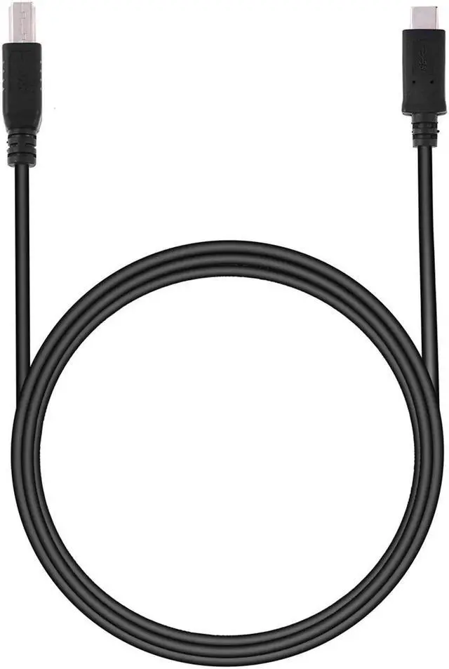 Alt view image 2 of 6 - USB-C USB 3.1 Type C Male Connector to USB Standard B Male Data Cable for Apple Macbook & Laptop Black UC-225-BK