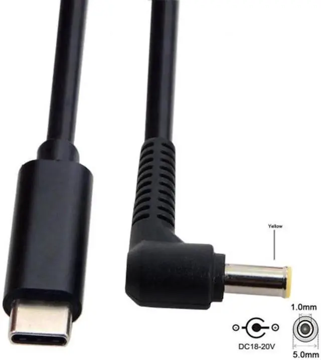 Alt view image 2 of 4 - Type C USB-C Input to 5.0*1.0mm Cable UC-216-5010MM