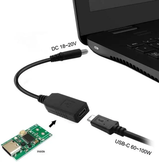 Alt view image 4 of 7 - USB 3.1 Type C USB-C to 7.4*5.0mm Plug Cable UC-103