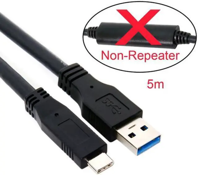 Alt view image 5 of 7 - 8m USB-C USB 3.1 Type C Male to USB3.0 Type A Male Data GL3523 Repeater Cable for Tablet & Phone & Hard Disk Drive UC-199-BK-8.0M