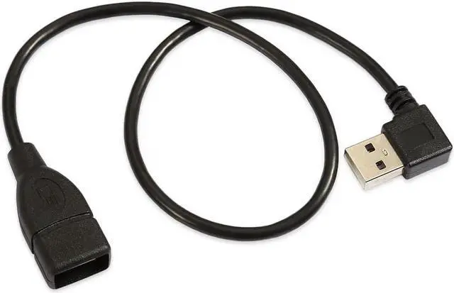 Alt view image 2 of 5 - 480M USB 2.0 Right Angled 90 degree A type male - Female extension cable 40cm U2-002-RI-0.4M