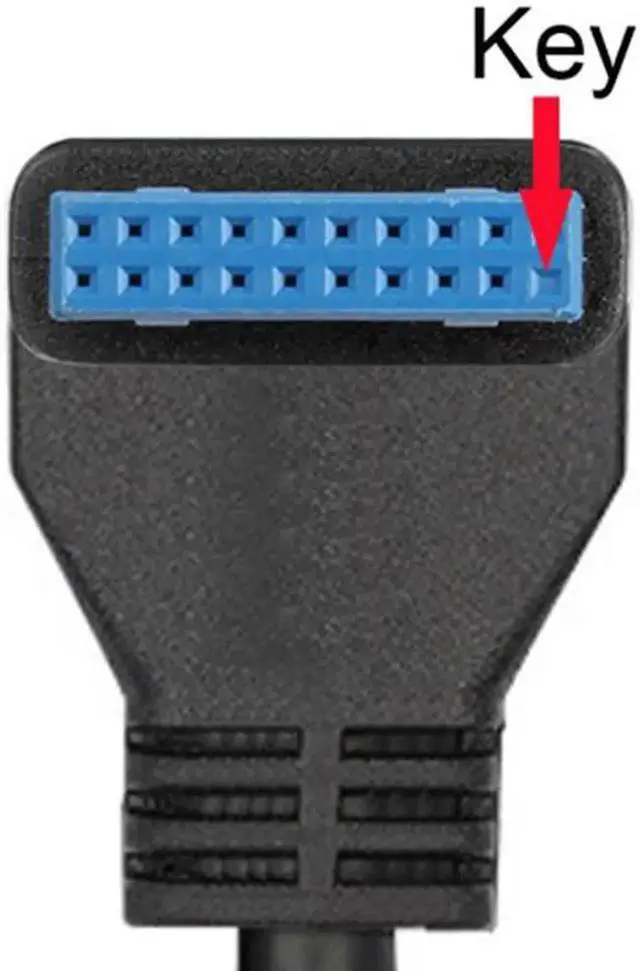 Alt view image 5 of 6 - USB 3.0 Single Port A Female Screw Mount Type to Up Angled Motherboard 20pin Header Cable 90 Degree U3-384-UP