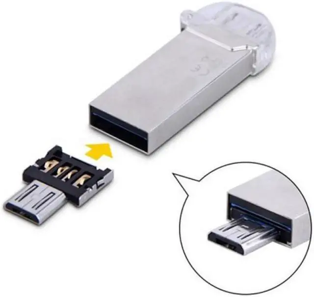 Alt view image 4 of 7 - 5pcs Ultra Mini DM Micro USB 5pin OTG Adapter Connector for Cell Phone Tablet & USB Cable & Flash Disk GT-186(5PCS)