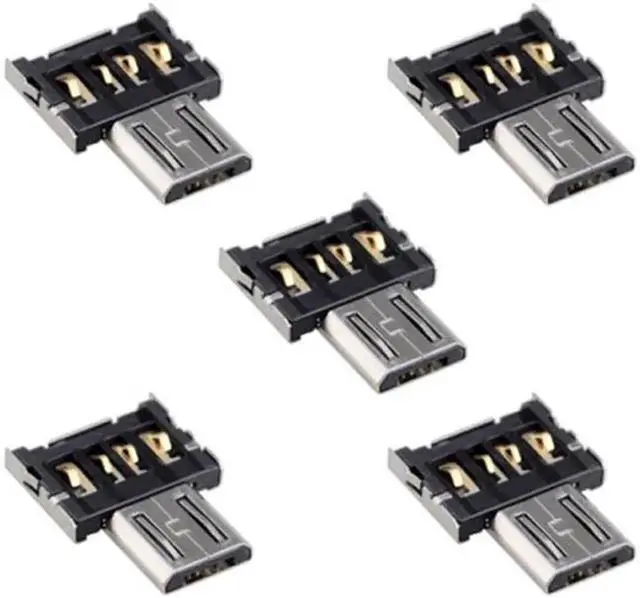 Alt view image 5 of 7 - 5pcs Ultra Mini DM Micro USB 5pin OTG Adapter Connector for Cell Phone Tablet & USB Cable & Flash Disk GT-186(5PCS)