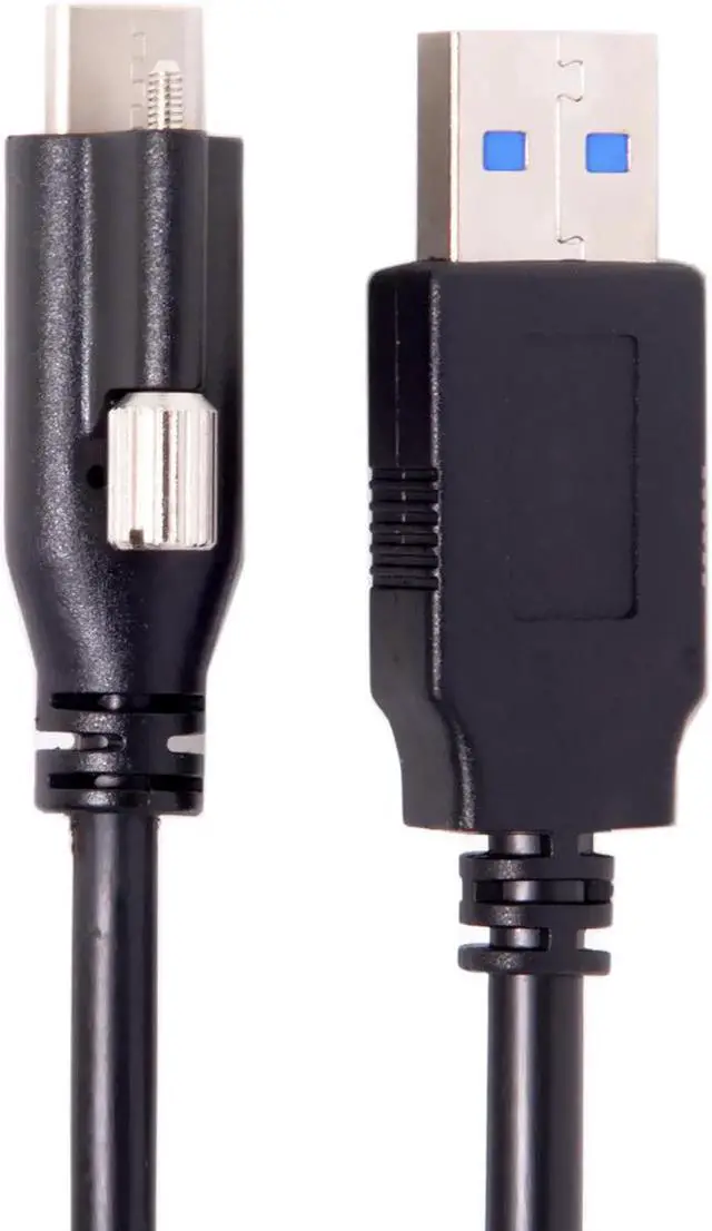 Main image of USB 3.1 Type-C Locking Connector to Standard USB3.0 Data Cable 1.2m With Panel Mount Screw UC-045-1.2M