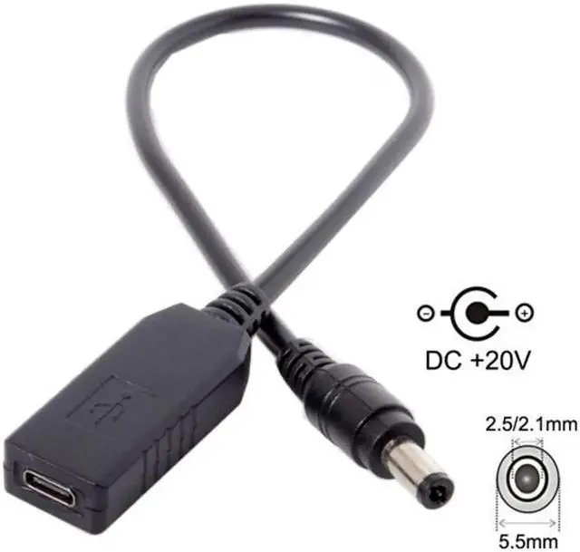 Alt view image 7 of 7 - USB 3.1 Type C USB-C to 5.5*2.5mm Plug Cable UC-100-5525MM