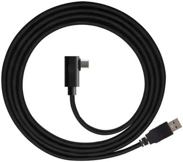 Alt view image 2 of 7 - Fit for Oculus Link VR USB 3.1 Type-C Left Right Angled Type to Standard USB3.0 Data Cable