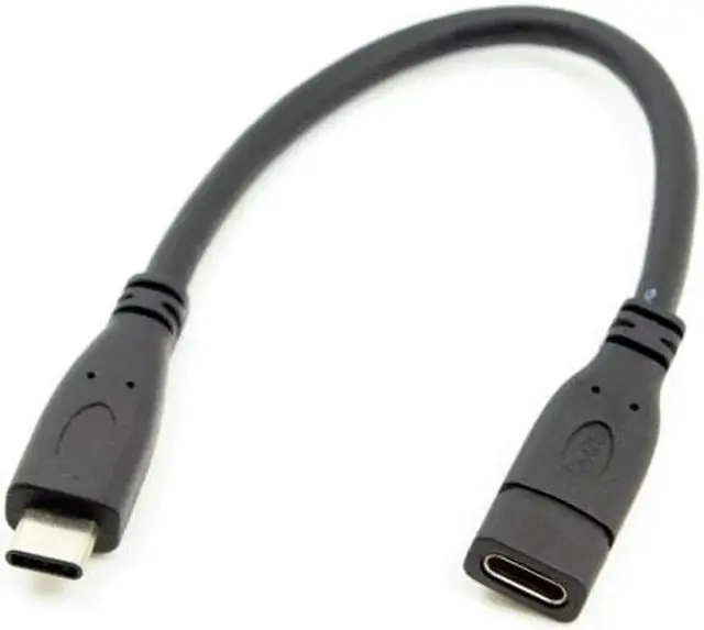 Alt view image 2 of 7 - USB-C USB 3.1 Type C Male to Female Extension Data Cable for Mac Tablet Mobile Phone 20cm 6.6"feet