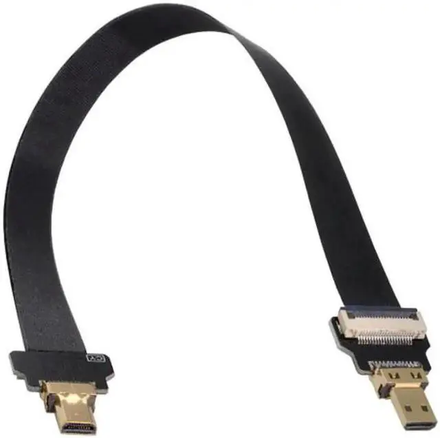 Alt view image 2 of 7 - Micro HDMI Male to Micro HDMI Male Extension FPC Flat Cable 1080P for FPV HDTV Multicopter Aerial Photography