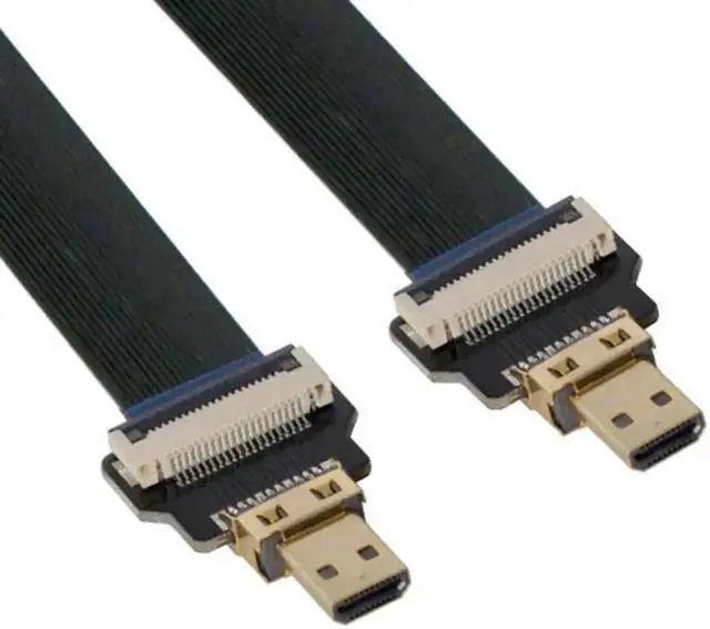 Alt view image 6 of 7 - Micro HDMI Male to Micro HDMI Male Extension FPC Flat Cable 1080P for FPV HDTV Multicopter Aerial Photography