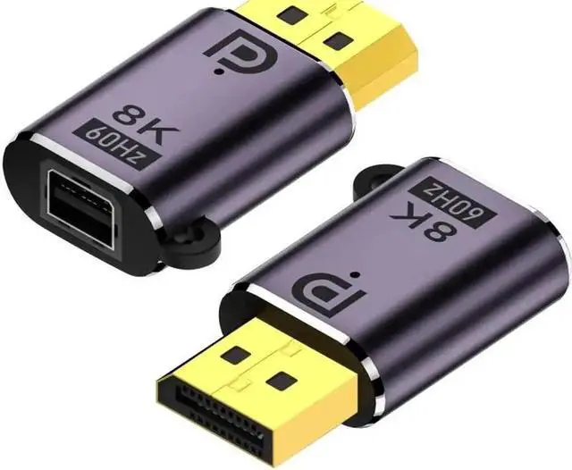 Alt view image 6 of 6 - DisplayPort 1.4 Male to Mini DP Female 8K 60hz Adapter Ultra-HD UHD 4K 144hz 7680*4320 for Video PC Laptop Monitor