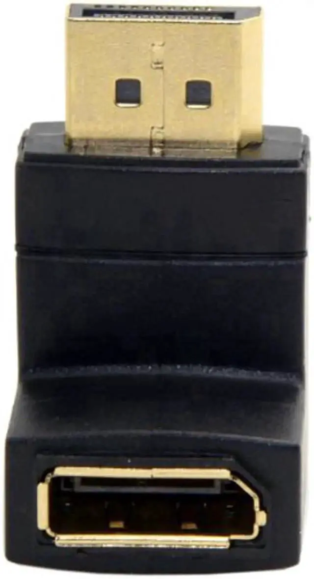 Alt view image 5 of 5 - Down Angled 90 Degree DisplayPort Male to Female Extension Adapter DP-086-DN