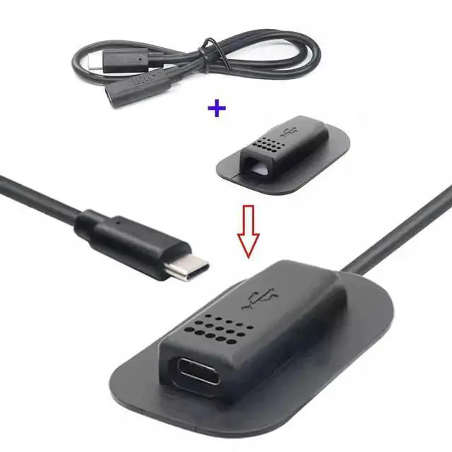 Alt view image 3 of 6 - USB-C 65W Type-C Male to Female Extension Cable for Backpack Charging Practical Convenient Outdoor Travel Camping External