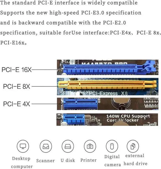 Alt view image 3 of 7 - PH65CC PCIE3.0 to USB3.1 + USB-C Expansion Card 10Gbps with Full and Half Baffle Support PCI-E X4 X8 X16