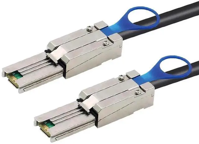 Alt view image 2 of 6 - Mini SAS HD SFF 8088 26P to SAS HD 8088 Stacking Server Cable \u2013 6Gbps High Speed 28AWG Copper Data Transfer Cord, 10 Ohm Impedance (3M)