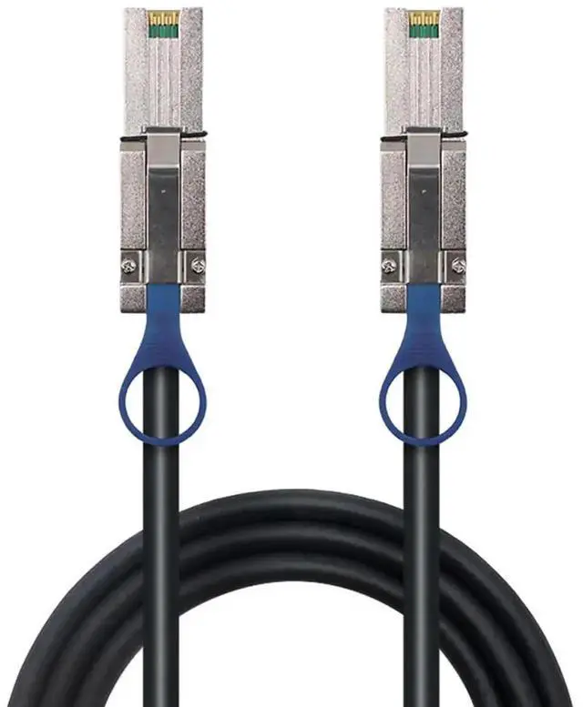 Alt view image 5 of 6 - Mini SAS HD SFF 8088 26P to SAS HD 8088 Stacking Server Cable \u2013 6Gbps High Speed 28AWG Copper Data Transfer Cord, 10 Ohm Impedance (3M)