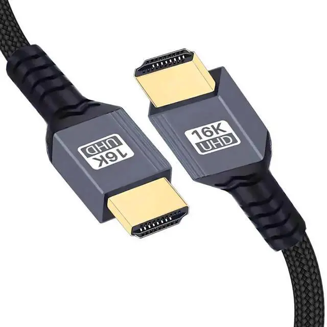 Main image of 16K HDMI Cable 6.56FT/2.0M,HDMI 2.2 Ultra High Speed 96Gbps Gold Plating Braided Cable Supports 16K@60Hz with DSC,8K@120Hz,HDR 10+,HBR3,DSC 1.2a