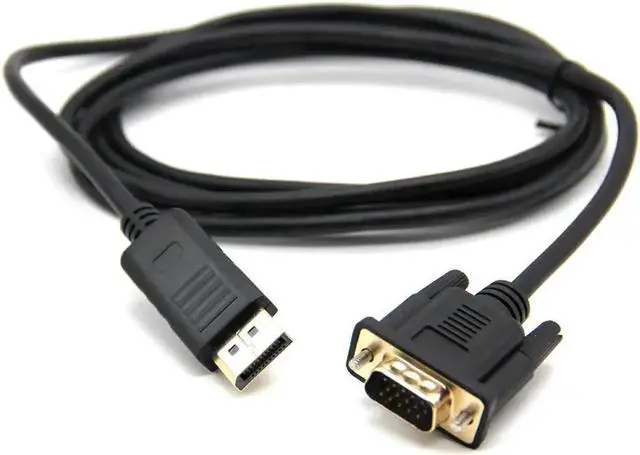 Main image of 1.8M DP Male To VGA HD-15 Male Cable 1080p Display Port to VGA Converter Adapter For PC Laptop