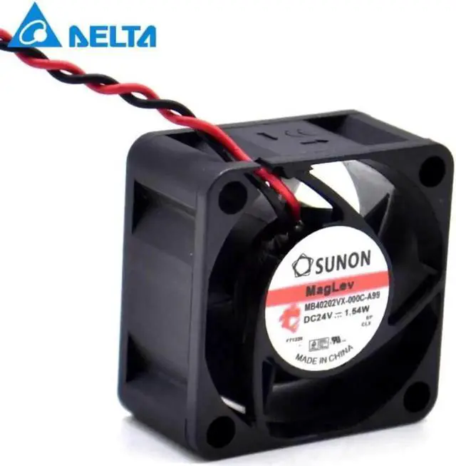 Alt view image 2 of 4 - WUSU 1pcs MB40202VX-000C-A99 fan DC 24V 1.54W Inverter recorder cooling fan 4020 4cm 40mm 40*40*20 for SUNON