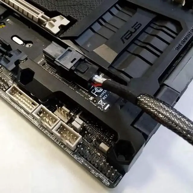 Alt view image 3 of 6 - wusu 12G Mini SAS HD to U.2 / SFF-8643 to SFF-8639 Cable 0.5m with 15Pin SATA Power for U.2 SSD