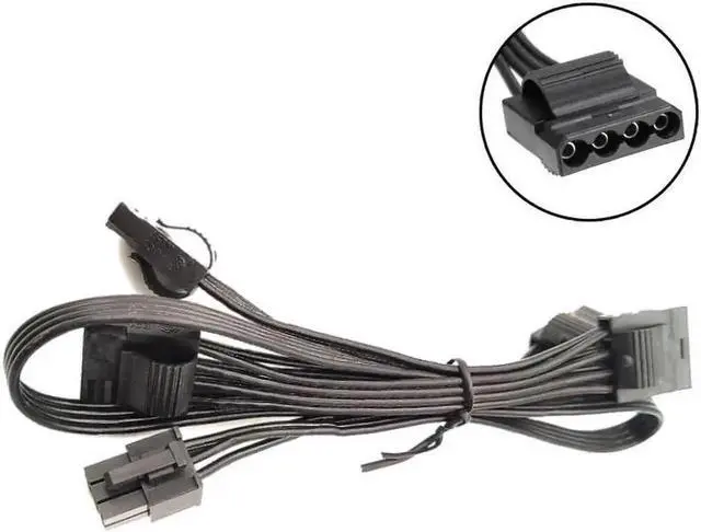 Main image of WUSU 4Pin Straight Modular Power Cable for Seasonic PRIME GX-1300, GX-1000, GX-850, GX-750, GX-650 GOLD