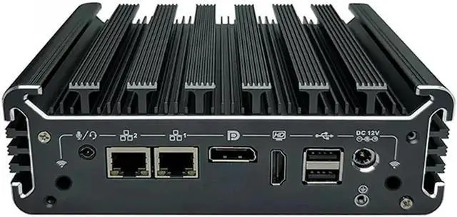 Main image of Industrial Mini PC, Mini Desktop PC, Intel Core i5 7360U, Dual Intel i225-V 2.5G LAN, HD DP Dual Display, TPM2.0 2 COM Fanless Mini PC Windows 11, 8GB Ram 128GB SSD