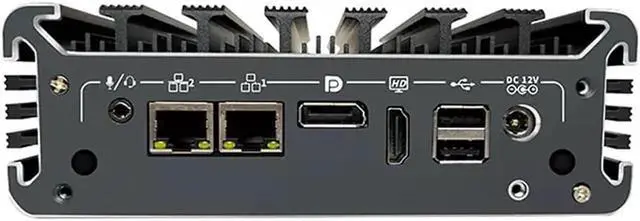 Alt view image 2 of 5 - Industrial Mini PC, Mini Desktop PC, Intel Core i5 7360U, Dual Intel i225-V 2.5G LAN, HD DP Dual Display, TPM2.0 2 COM Fanless Mini PC Windows 11, 8GB Ram 128GB SSD