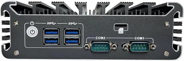 Alt view image 3 of 5 - Industrial Mini PC, Mini Desktop PC, Intel Core i5 7360U, Dual Intel i225-V 2.5G LAN, HD DP Dual Display, TPM2.0 2 COM Fanless Mini PC Windows 11, 8GB Ram 128GB SSD