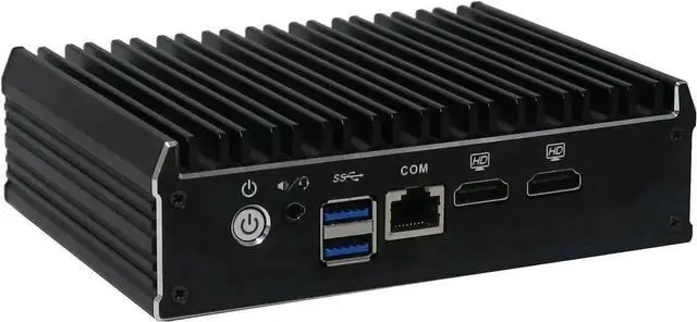 Alt view image 6 of 7 - WUSU Micro Firewall Appliance, Mini PC, OPNsense, VPN, Router PC, J3160, C3, 2 x HDMI, COM, 4 x Gigabit Lan, 2 x USB3.0, 4G RAM, 128G SSD
